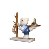 Creative Violence Bear Key Porch Storage Ornament Entry Door Home Desktop Jewelry Housewarming Gift